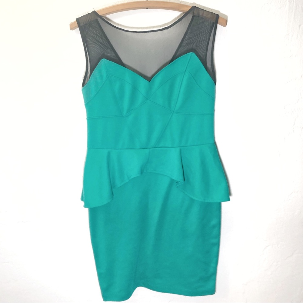 Poof Couture Peplum Dress Large